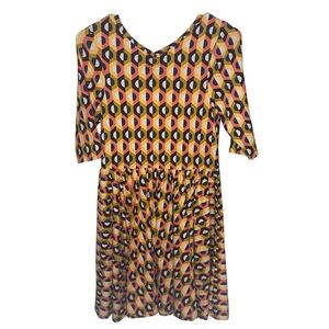 Dot Dot Smile Multicolor Geometric Ballerina Dress Girls 12/14
